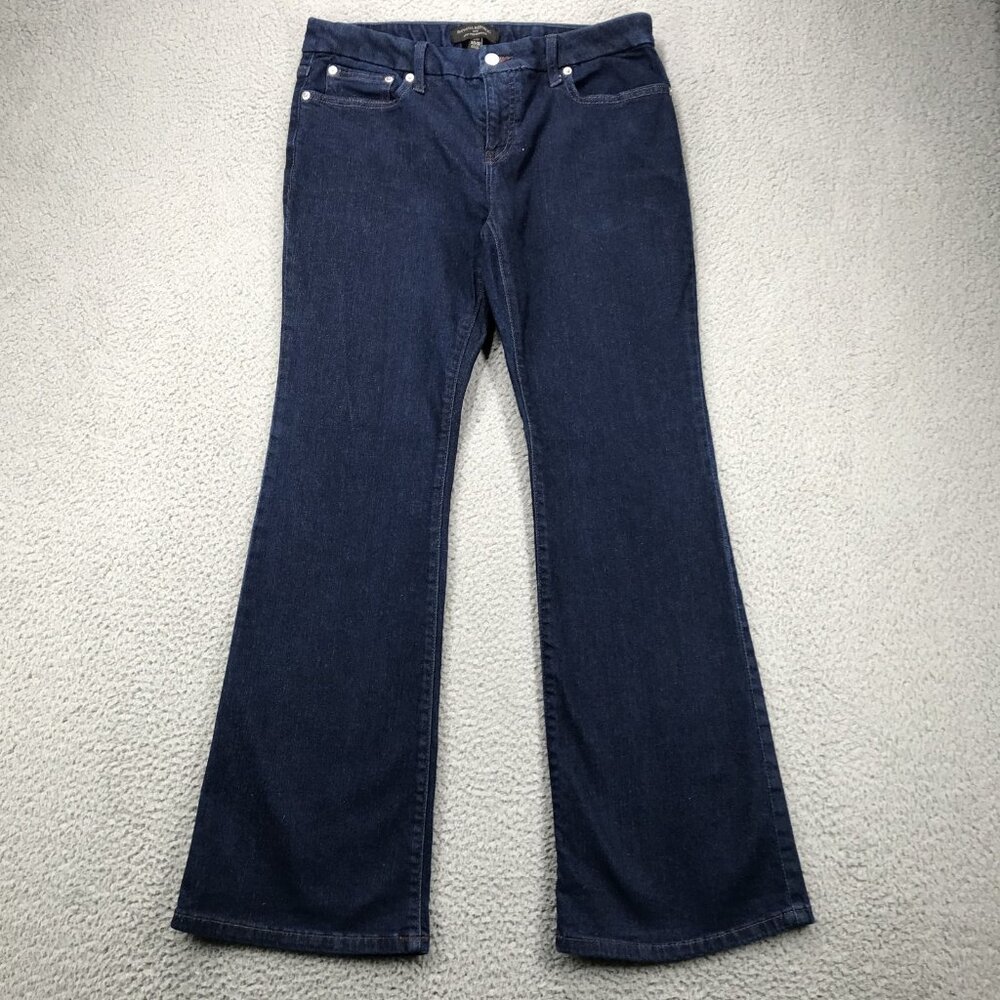 BANANA REPUBLIC Factory Jeans‎ Womens 30/10 Petite Low Rise Boot Cut Dark Wash